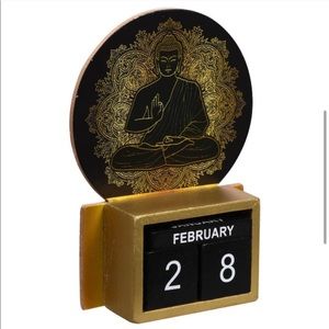 🧘🏽‍♀️BUDDHA Wooden Perpetual Calendar